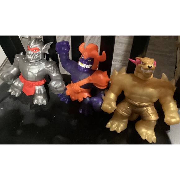 Heroes of Goo Jit Zu Stretchy Knight Blazagon Squishy Corruptagon HTF Mr Beast - Picture 5 of 5